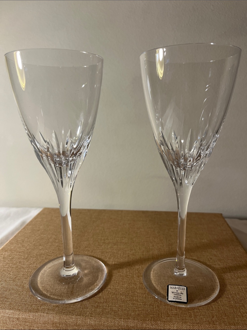 Waterford Crystal Marquis Cut Stemware Pair